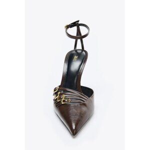 ZARA BUCKLED HIGH-HEEL SHOES